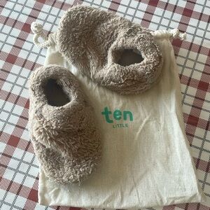Ten Little Faux Fur Washable Slippers Toddler 8/9